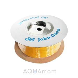 Трубка John Guest PE-08-BI-0500F-Y 1/4" для фильтров (желтая, 1 метр)